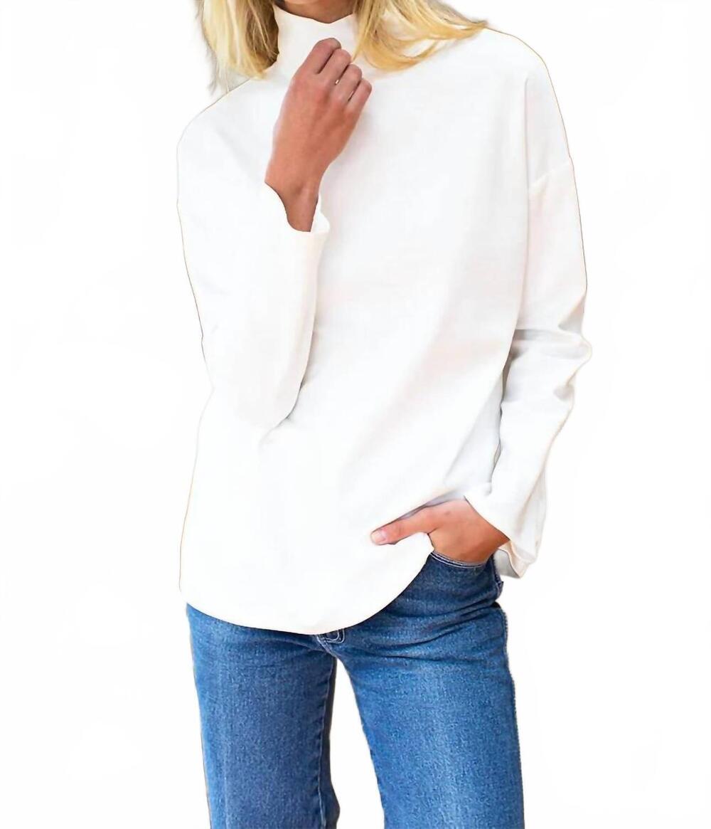 NEW EMERSON FRY edie top in ivory ponte